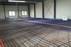 Fussbodenheizung Hallenbau